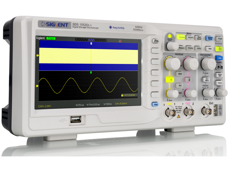 Osciloscópio Digital Siglent SDS1052DL 50 MHz 2 canais